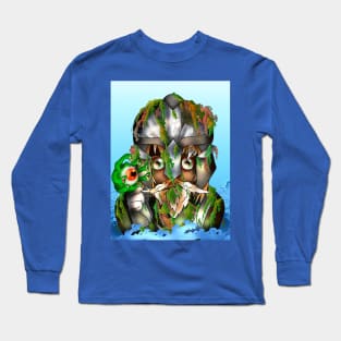 Warrior dwarf with an eyeball monster Long Sleeve T-Shirt